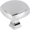 Jeffrey Alexander 1-3/8" Overall Length Polished Chrome Square Audrey Cabinet Knob 278L-PC - alternate 1